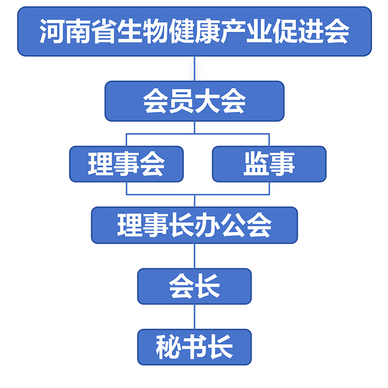 河南省生物健康产业促进会组织架构